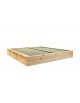 The Ziggy bed in natural finish with optional tatami mats