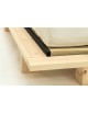 Traditional Tatami Mats fit neatly inside the bed frame