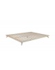 The Senza Bed has a rigid and sturdy slatted base with the mattress sitting flush on the frame