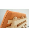 Detailing showing the sturdy redwood pine frame