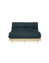 The Scandi Futon in Navy Blue cotton drill fabric