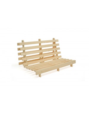 The Scandi futon frame with three supporting under rails