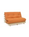 The Scandi Futon in Oslo Marmalade fabric