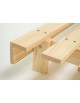 Front feet can be left off to provide a level sleeping surface