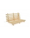 The Scandi can also fold into a sofa position if required, see our futon sofa beds department