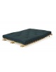 The Scandi Futon Bed with Navy Drill 6 Layer Futon Mattress