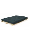 The Scandi Futon Bed with Navy Drill 6 Layer Futon Mattress