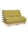 The Scandi Futon in Oslo Mustard Seed fabric