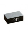 Flip Click Clock in Black Wood Finish