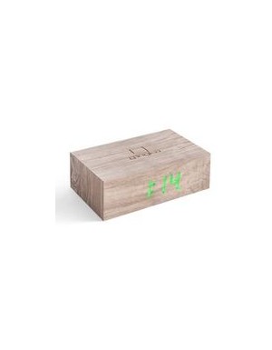 Flip Click Clock in Ash Wood Finish