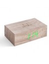 Flip Click Clock in Ash Wood Finish
