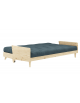  The Indie easily converts into a comfy double bed - pictured in Petrol Blue