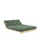 Roots Futon half reclined in Olive Green