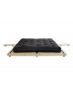 The Dock Futon Bed pictured with optional side tables