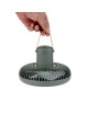The fan light is detachable, with a vegan friendly suede strap