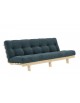 Bi Fold Type Clearance Futon Mattress in Blue Cord fabric (frame not included)