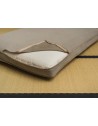 Outer cover un-zips for removal and washing