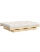 Kanso 120 Bed with drawer set and traditional futon mattress