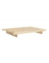 Kanso Bed 120 frame in redwood pine