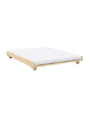 Social bed with optional Traditional futon mattress