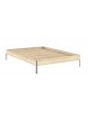 The Core Bed with Natural frame finish