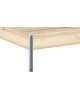 Close up of Core Bed frame with Natural finish