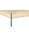 Close up of Core Bed frame with Natural finish