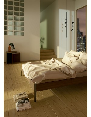 The Core Bed with Carob Brown frame finish 