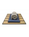 The Neru futon rolls up easily for storage