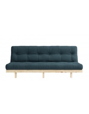 Lean Futon in Petrol Blue Fabric