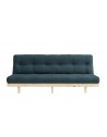 Lean Futon in Petrol Blue Fabric