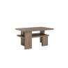 Japan Coffee Table - Carob Brown wash Finish