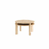 Round Tuck table with high shelf