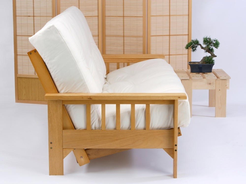 Bi Fold For Three Seat Futon Sofa Beds, Futon Wooden Frame Sofa Bed
