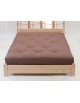 A Pocket FutoFlex mattress in Mocha Brown Drill on one of our Osaka bed frames.