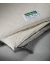 Cottonsafe mattress topper, organic cotton / wool covering fabric, cotton rich inner layers
