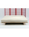 The Traditional 8 Layer Futon Mattress on our Eco Futon Bed in Natural Drill fabric.