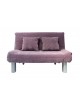 The standard Leila sofa bed with metal leg shrouds again finished in Mulberry Soft Chenille fabric.