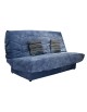 The Clic Clac Sofa Bed in Denim Blue soft chenille fabric