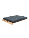 Original double futon mattress on a traditional pine futon base
