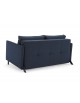 The Cubed sofa bed with arms is neatly finished to the rear, ideal if free standing in your room