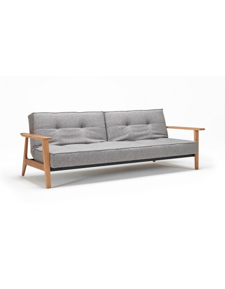 The Innovation Splitback Frej sofa bed in Mixed Dance Grey fabric