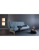 Innovation Aslak Sofa Bed with Soft Sprung Mattress in Mixed Dance Light Blue fabric