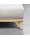Close Up of Senza Bed with Natural Finish
