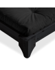 Elan bed corner detail - black frame