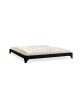 Black finish Elan bed with natural futon mattress (optional)