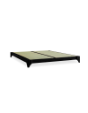 Black frame with traditional rice straw tatami mats
