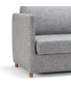 Close up shows the neat finish of the Olan sofa bed